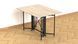 Стол-книжка трансформер Спайдер Ferrum-decor 750x1150x880 Черный металл ДСП Дуб Сонома 16 мм (SPAR004)
