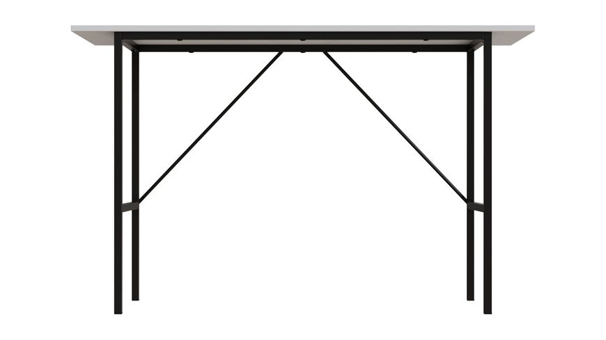 Стол письменный TIME Тайм Ferrum-decor 750x1200x500 Черный металл ДСП Белый 16 мм (TIME115)