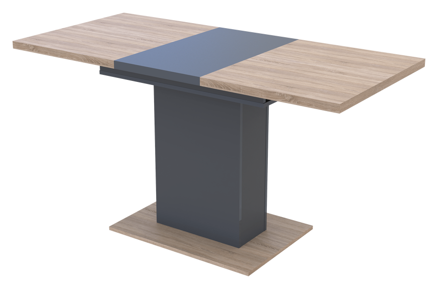 Столовий стіл Doros Бостон Дуб Сонома / Графіт 150х70х79