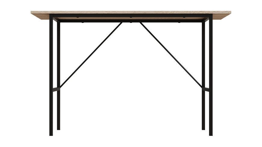 Стіл письмовий TIME Тайм Ferrum-decor 750x1200x500 Чорний метал ДСП Дуб Сонома 16 мм (TIME118)