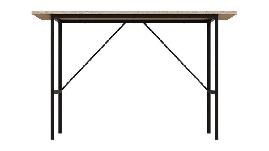Стіл письмовий TIME Тайм Ferrum-decor 750x1200x500 Чорний метал ДСП Дуб Сонома 16 мм (TIME118)