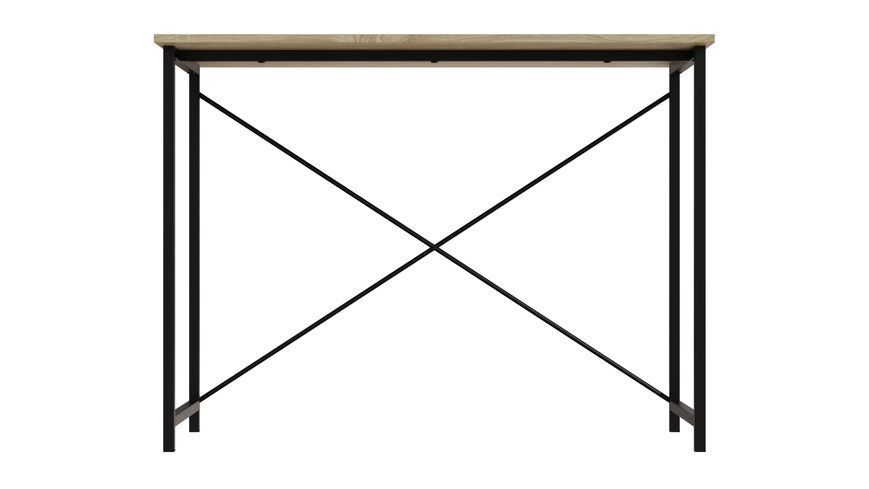 Стіл письмовий Line Лайт Ferrum-decor 750x1000x600 Чорний метал ДСП Дуб Сонома 16 мм (LINE111)