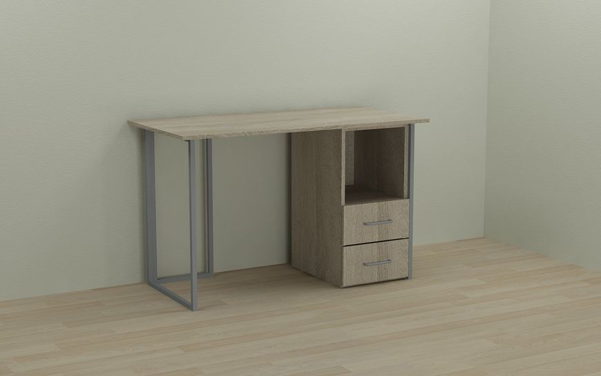 Компьютерный стол Ferrum-decor Отто 75x120x60 серый ДСП Дуб Сонома 16мм