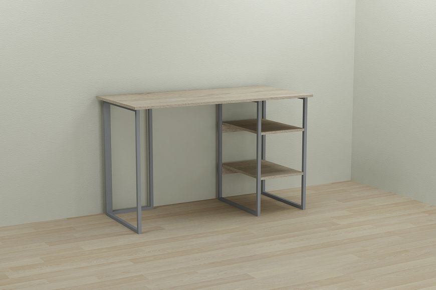 Компьютерный стол Ferrum-decor Кевин 75x140x60 серый ДСП Дуб Сонома 16мм