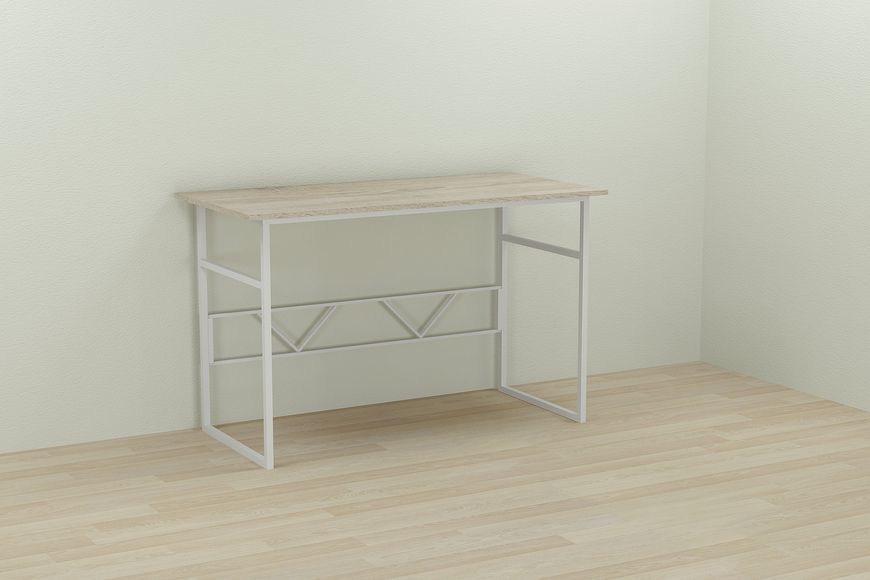 Компьютерный стол Ferrum-decor Райан 75x120x70 белый ДСП Дуб Сонома 16мм