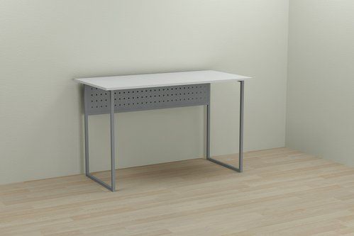 Комп'ютерний стіл Ferrum-decor Майк 75x140x70 сірий ДСП Біле 16мм