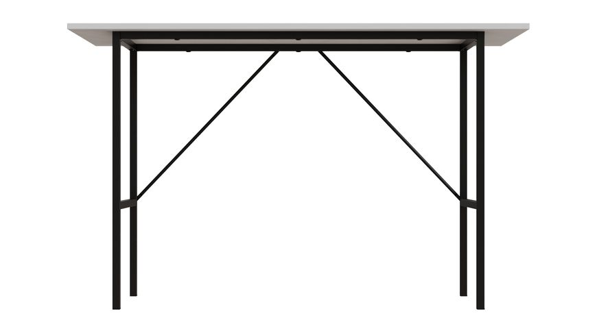 Стол письменный TIME Тайм Ferrum-decor 750x1200x600 Черный металл ДСП Белый 16 мм (TIME122)