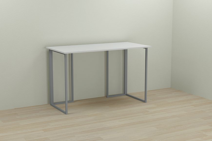 Компьютерный стол Ferrum-decor Ханна 75x140x60 серый ДСП Белое 16мм