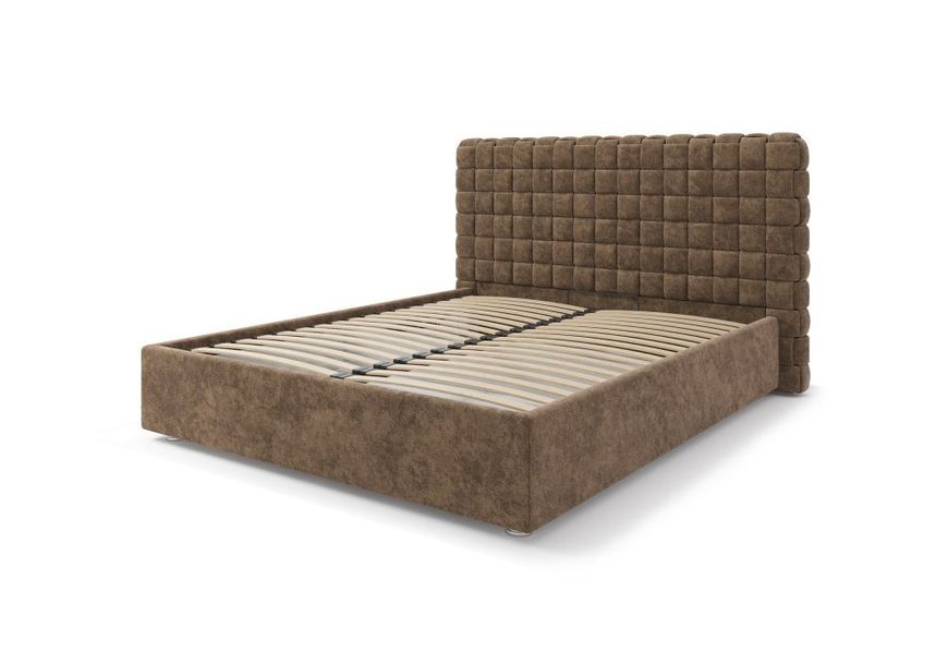 Ліжко-подіум Квадро Люкс 180x200, тканина кетегорії А, ніжки дерев'яні h-150