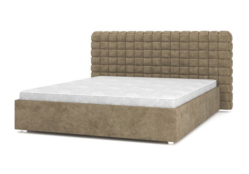 Ліжко-подіум Квадро Люкс 140x200, тканина кетегорії А, ніжки дерев'яні h-150
