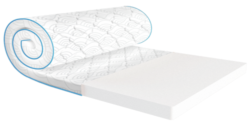 Тонкий матрас-топпер Super Flex/Супер Флекс Жаккард 150x190 см