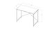 Стол письменный Line Лайт Ferrum-decor 750x1000x500 Черный металл ДСП Белый 16 мм (LINE101)