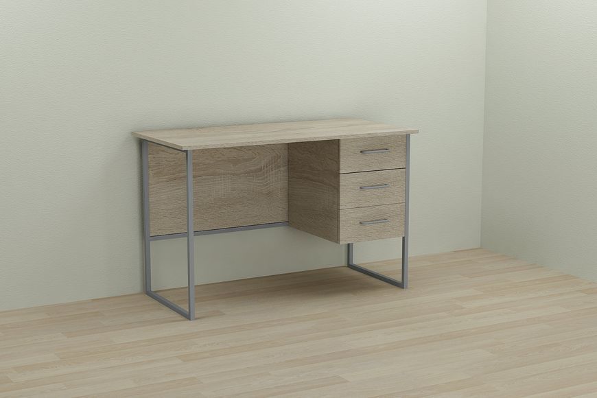 Компьютерный стол Ferrum-decor Гарри 75x120x60 серый ДСП Дуб Сонома 16мм