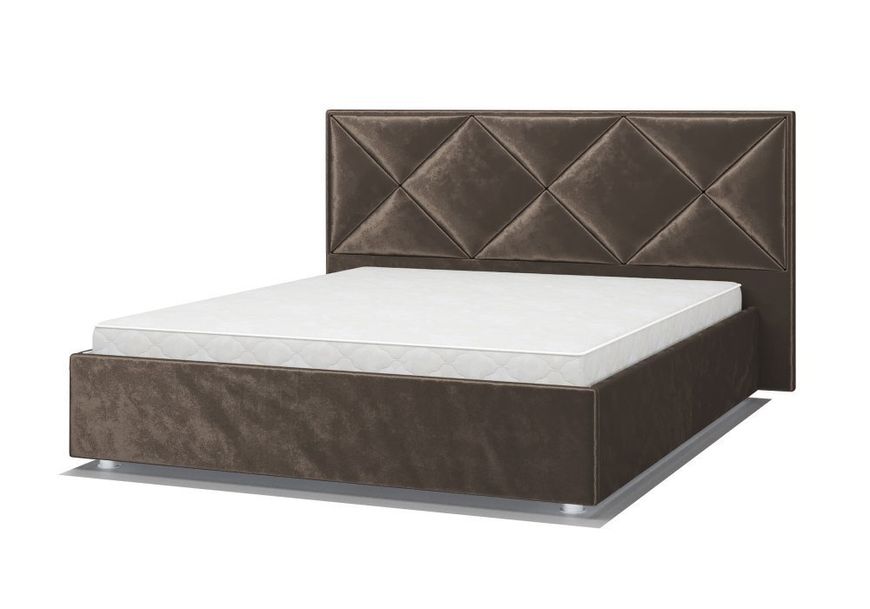 Ліжко-подіум Кристалл 140x200, тканина кетегорії А, ніжки дерев'яні h-150