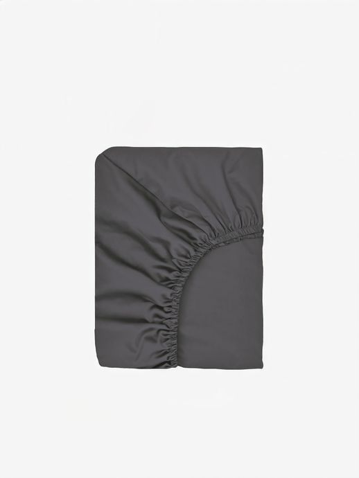 Простынь на резинке Good-Dream сатин Grey 150х200 см