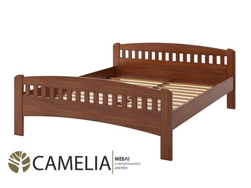 Ліжко двоспальне Camelia Розалія 160х200 см бук колір: Білений (олія)