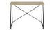 Стол письменный Line Лайт Ferrum-decor 750x1000x500 Черный металл ДСП Дуб Сонома 16 мм (LINE104)