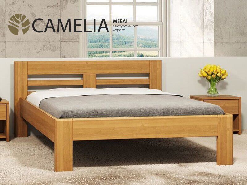 Ліжко односпальне Camelia Ноліна 90х200 см бук колір: Білений (олія)