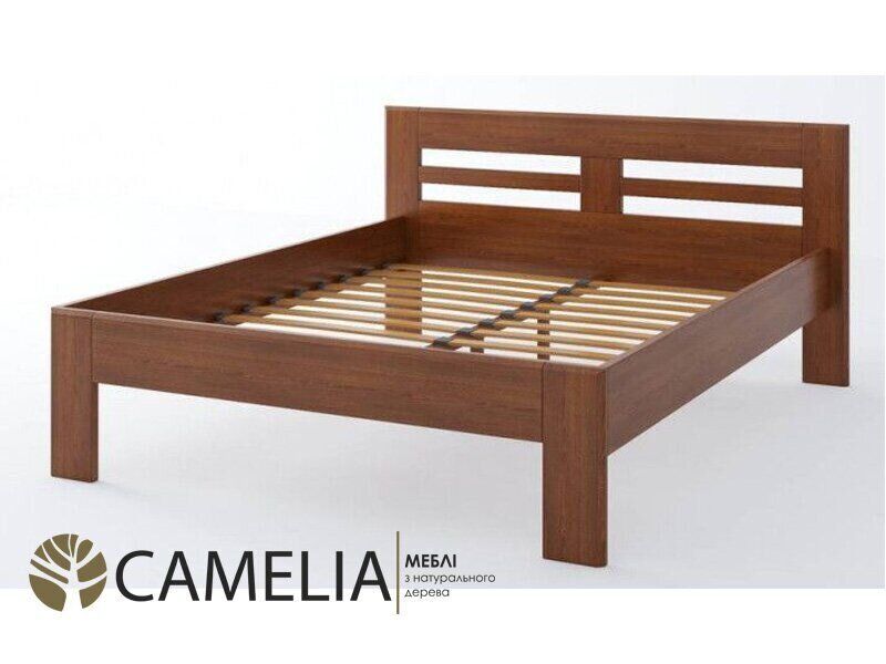 Ліжко полуторне Camelia Ноліна 140х190 см бук колір: Білений (олія)