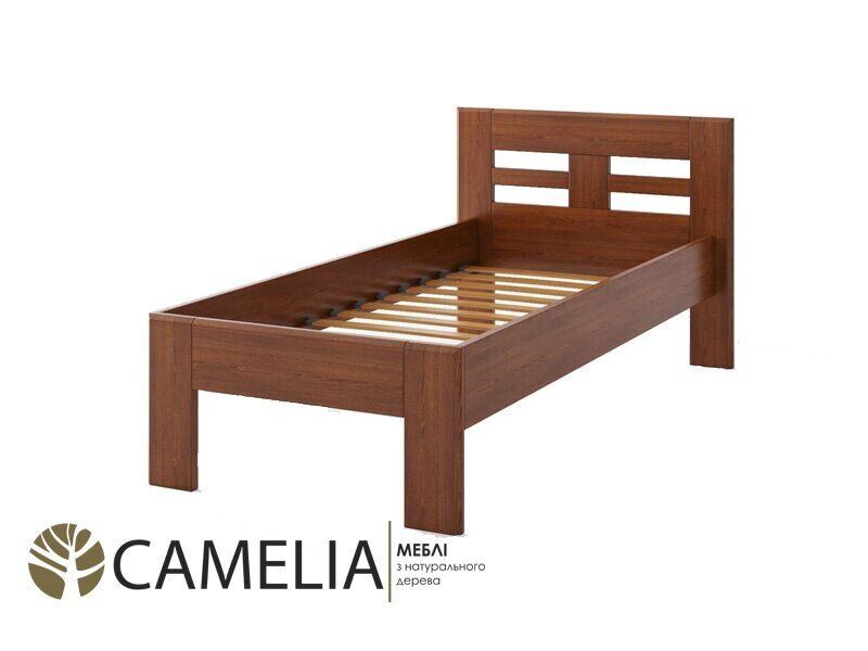 Ліжко полуторне Camelia Ноліна 140х190 см бук колір: Білений (олія)