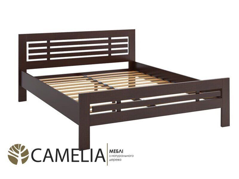 Ліжко двоспальне Camelia Фрезія 180х190 см бук колір: Яблуня (олія)
