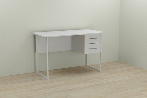Комп'ютерний стіл Ferrum-decor Дакота 75x120x70 білий ДСП Біле 16мм