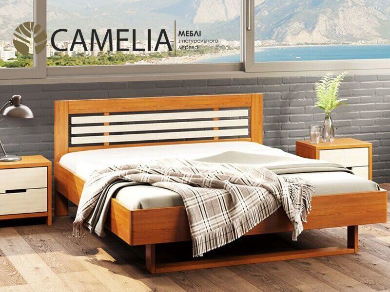 Кровать односпальная Camelia Лантана 90х190 см дуб цвет: Яблоня (масло)