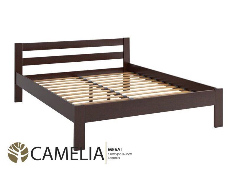 Ліжко двоспальне Camelia Альпіна 180х200 см бук колір: Білений (олія)