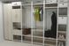 Шафа Гардероб Уні секція 1 серії Конект Ferrum-decor 220x60x50см Білий метал ДСП Дуб Сонома 32 мм (SHG018)