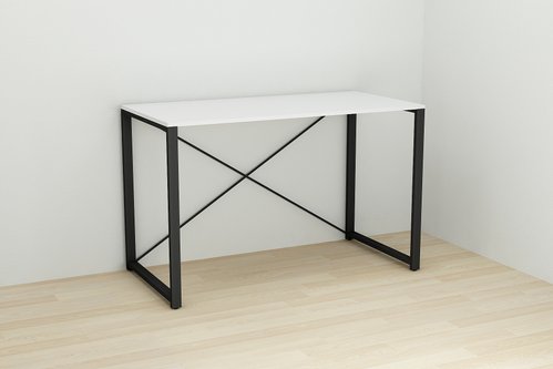 Письменный стол Ferrum-decor Серии Коннект 75x120x600 черный ДСП Белое 16мм