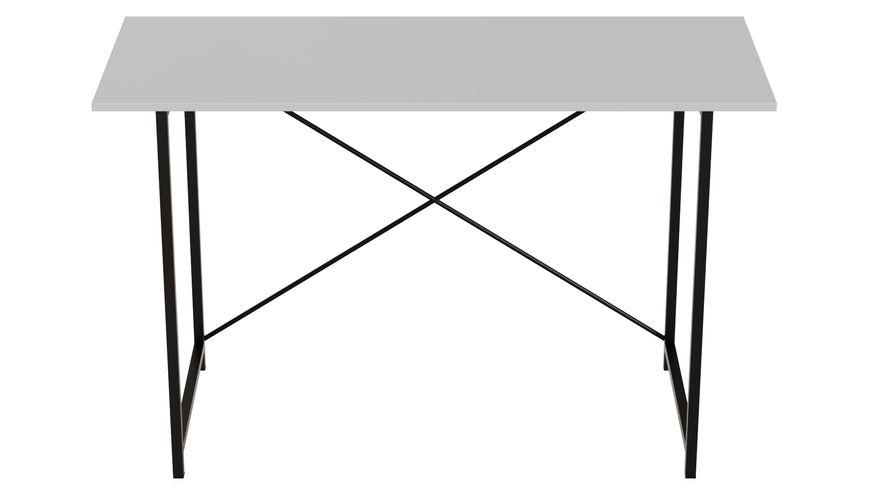 Стол письменный Line Лайт Ferrum-decor 750x1200x500 Черный металл ДСП Белый 16 мм (LINE115)