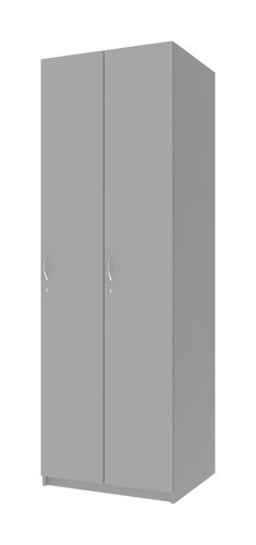 Шкаф для одежды Doros Раздевалка 2 ДСП Серый 60х52х180