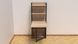 Стіл книжка з етажеркою Практик 2 Ferrum-decor 1555x640x990 Чорний метал ДСП Дуб Сонома 16 мм (PRA204)