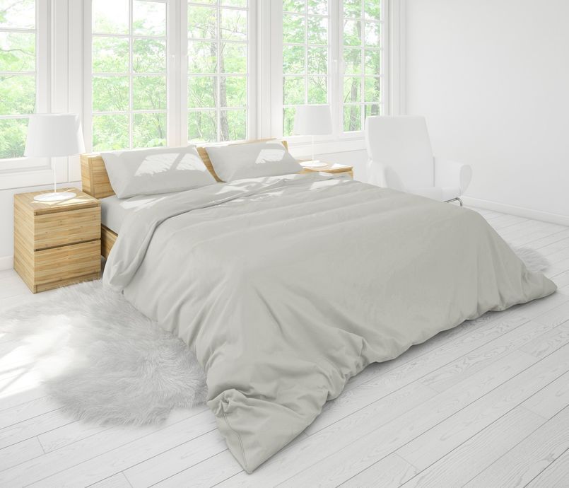 Простынь на резинке Good-Dream бязь Light Grey 160х200 см