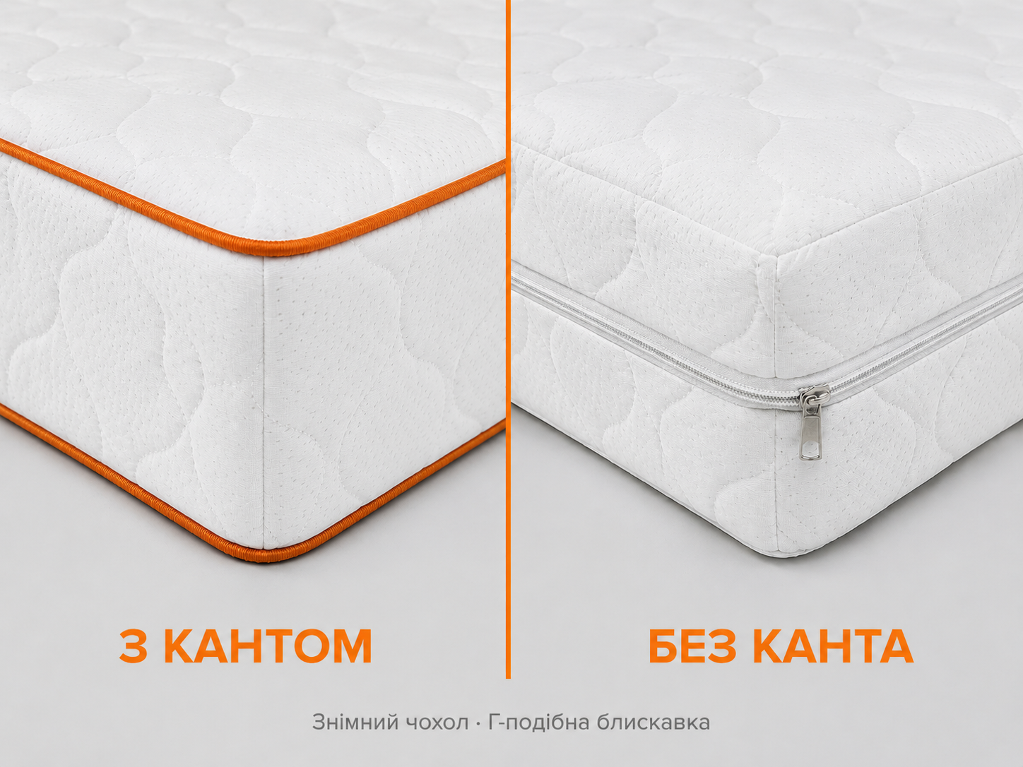 Чехол матраса с кантом и без канта